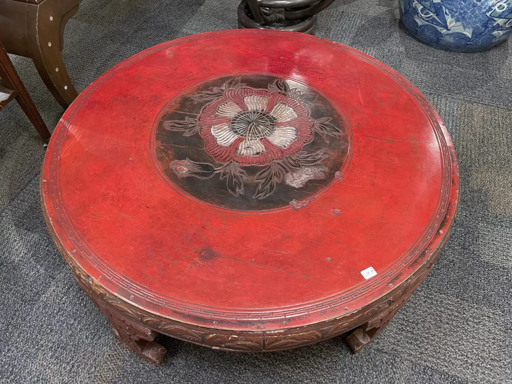 Low Circular Japanese Table etc Image 1++