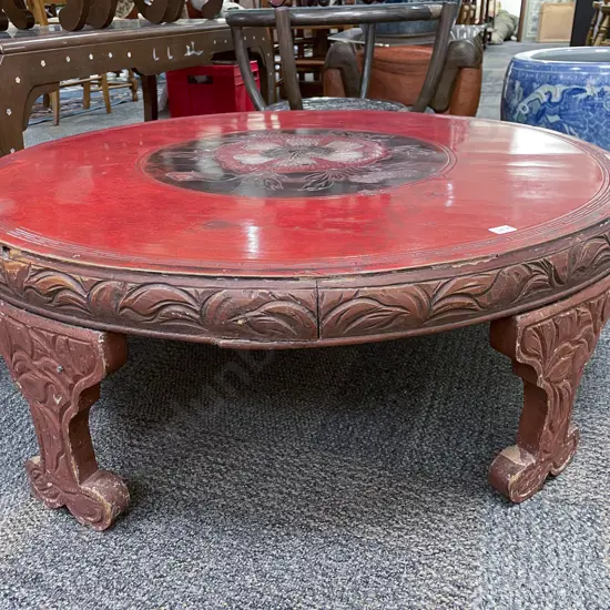 Low Circular Japanese Table etc