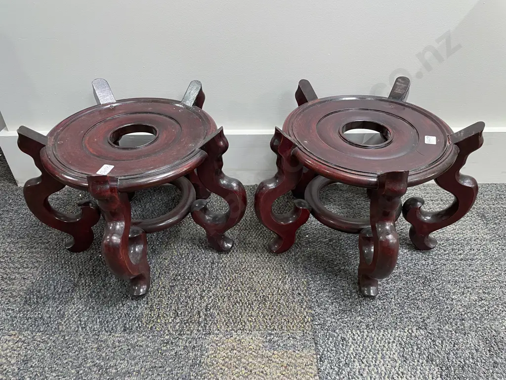 Pair of Chinese Vase Stands Image 1++