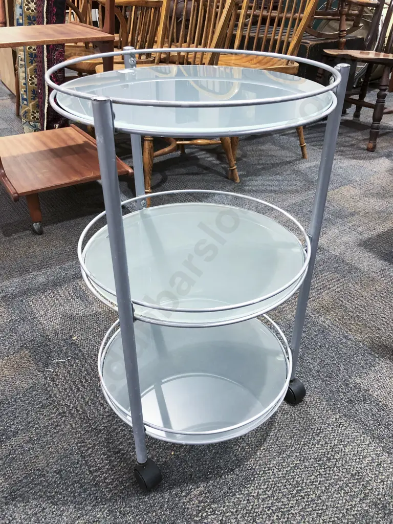 Modern Three Tier Occasional Trolley Image 1++