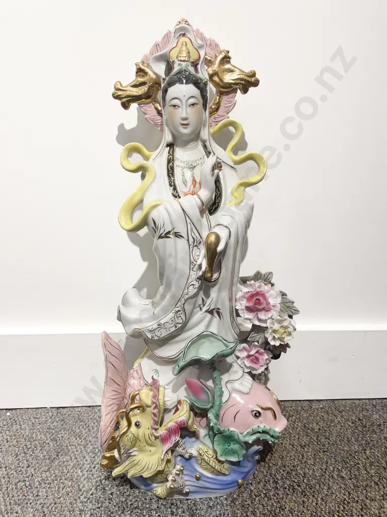 Chinese Ceramic Deity Figure Image 1++