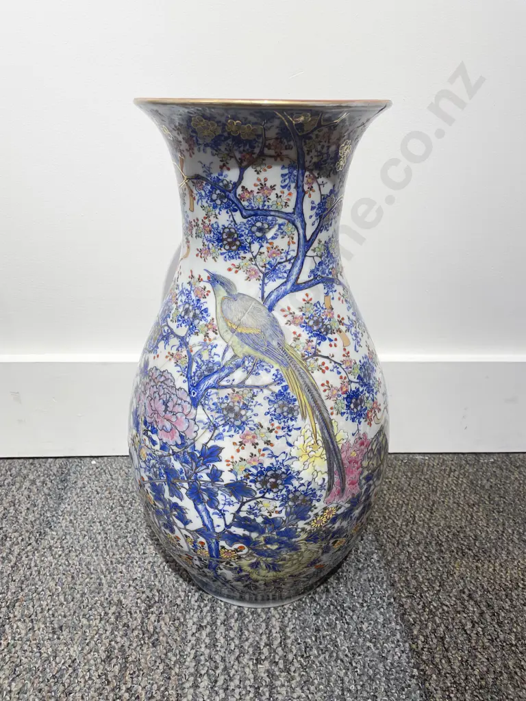 Chinese Floral and Bird Decorated Vase Image 1++