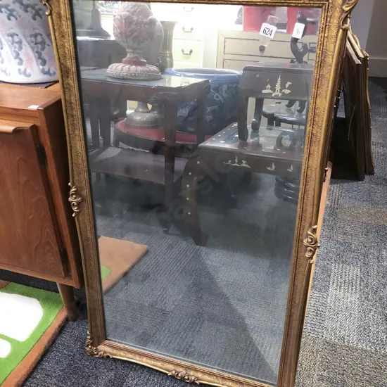 Gilt Framed Rectangular Wall Mirror