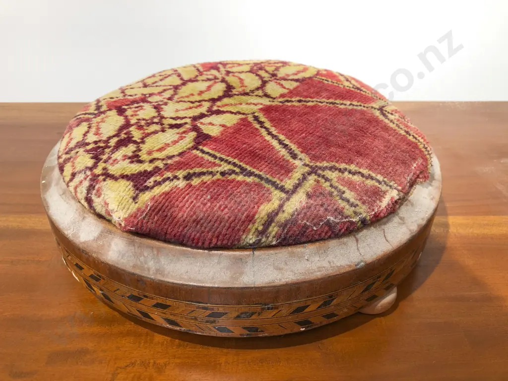 Inlaid Circular Foot Stool Image 1++