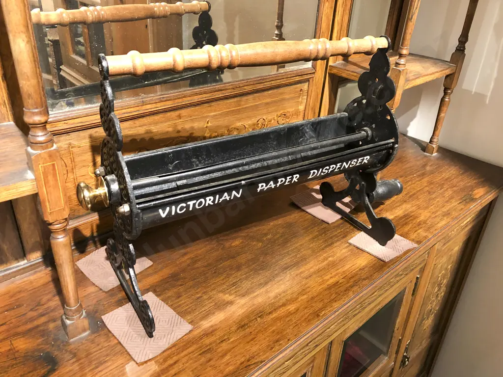 Wrought Metal Victorian Paper Dispenser Image 1++