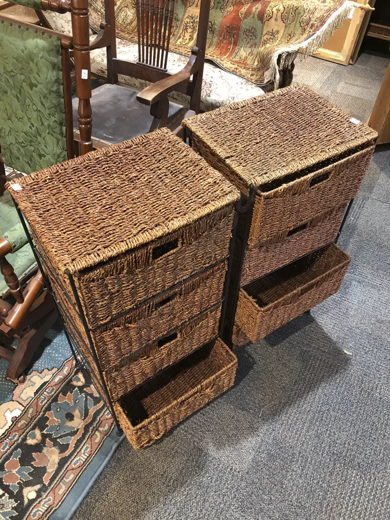 Pair of Modern Bathroom Drawers Image 1++