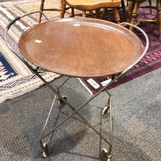 Vintage Folding Tray Trolley