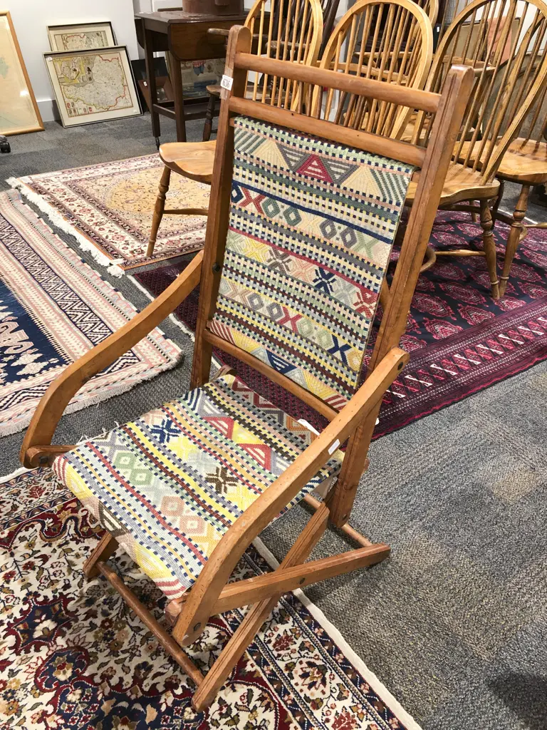 Vintage Folding Deck Chair Image 1++