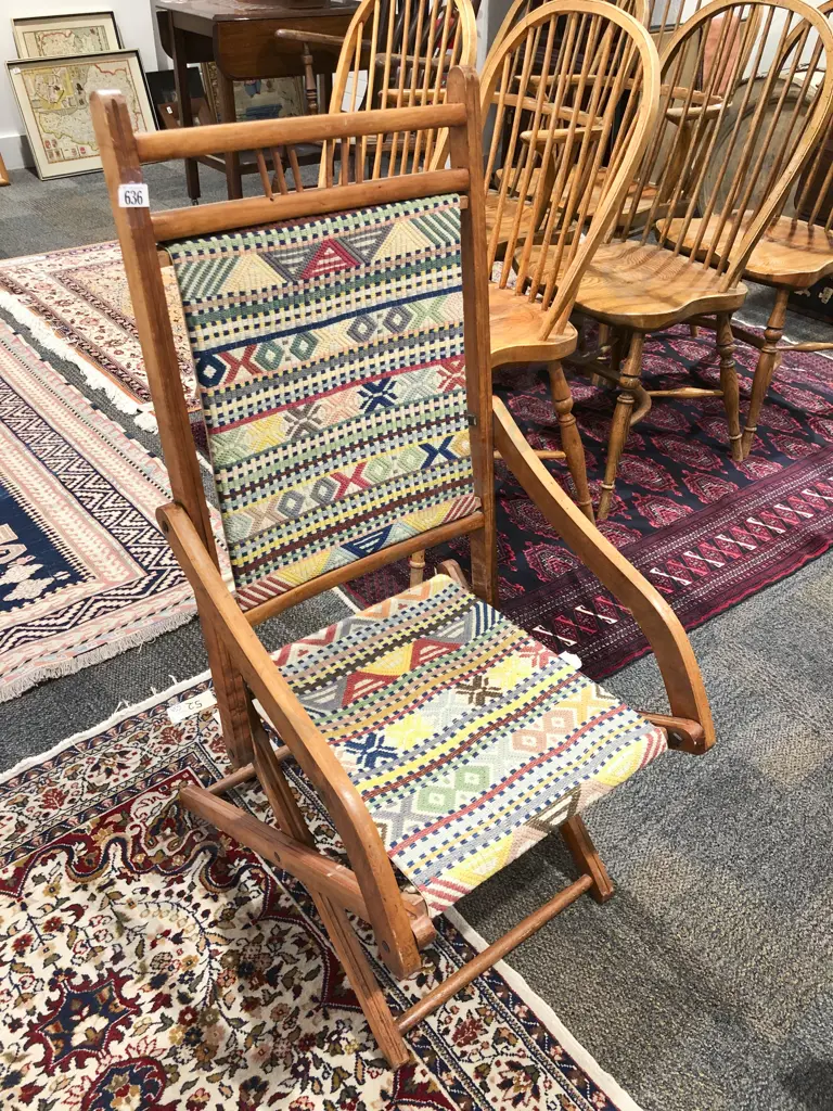Vintage Folding Deck Chair Image 1++
