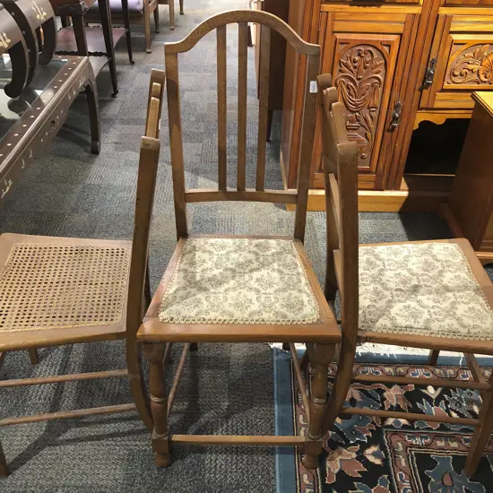 Three Assorted Side Chairs