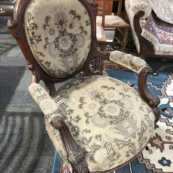 Victorian Grandfather Chair