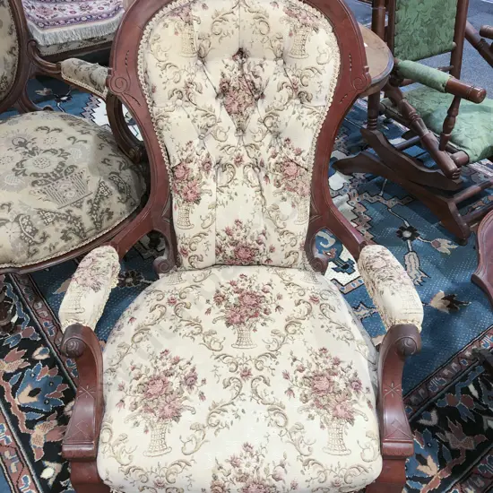 Victorian Grandfather Chair