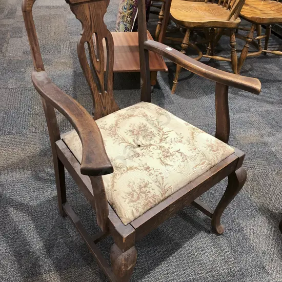Oak Open Armchair