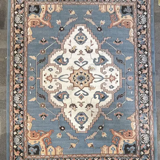 Saudi Arabian Made Large Floor Rug with centralised Floral Medallion