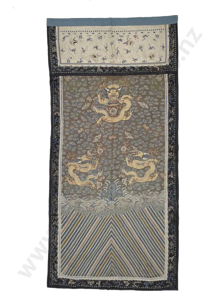 A Finely Woven Chinese Qing Dynasty Altar Cloth Image 1++