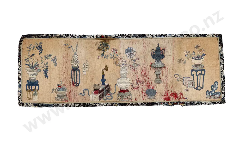 A Finely Woven Chinese Qing Dynasty Altar Cloth Image 1++