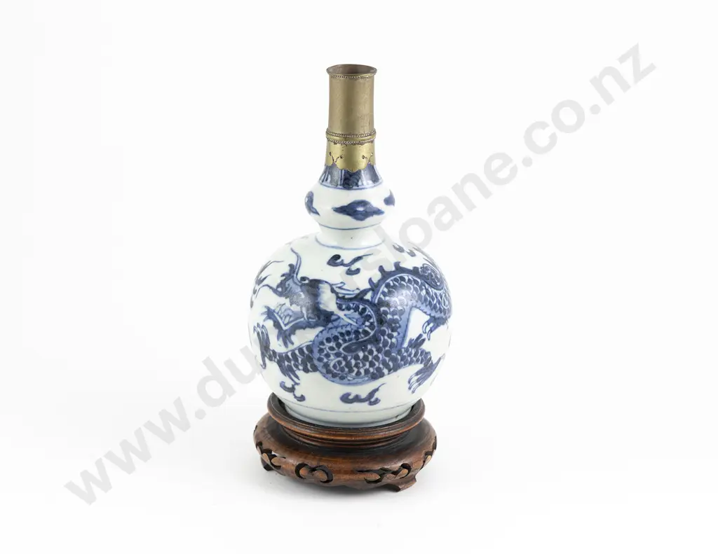 Ming Provincial Blue and White Vase Image 1++