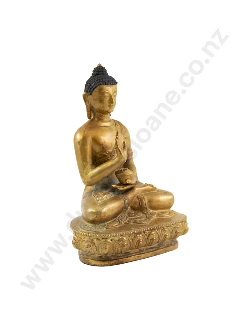 A Good Quality Early 20th Century Nepali Tibetan Figure of Shakyamuni Buddha Image 1++