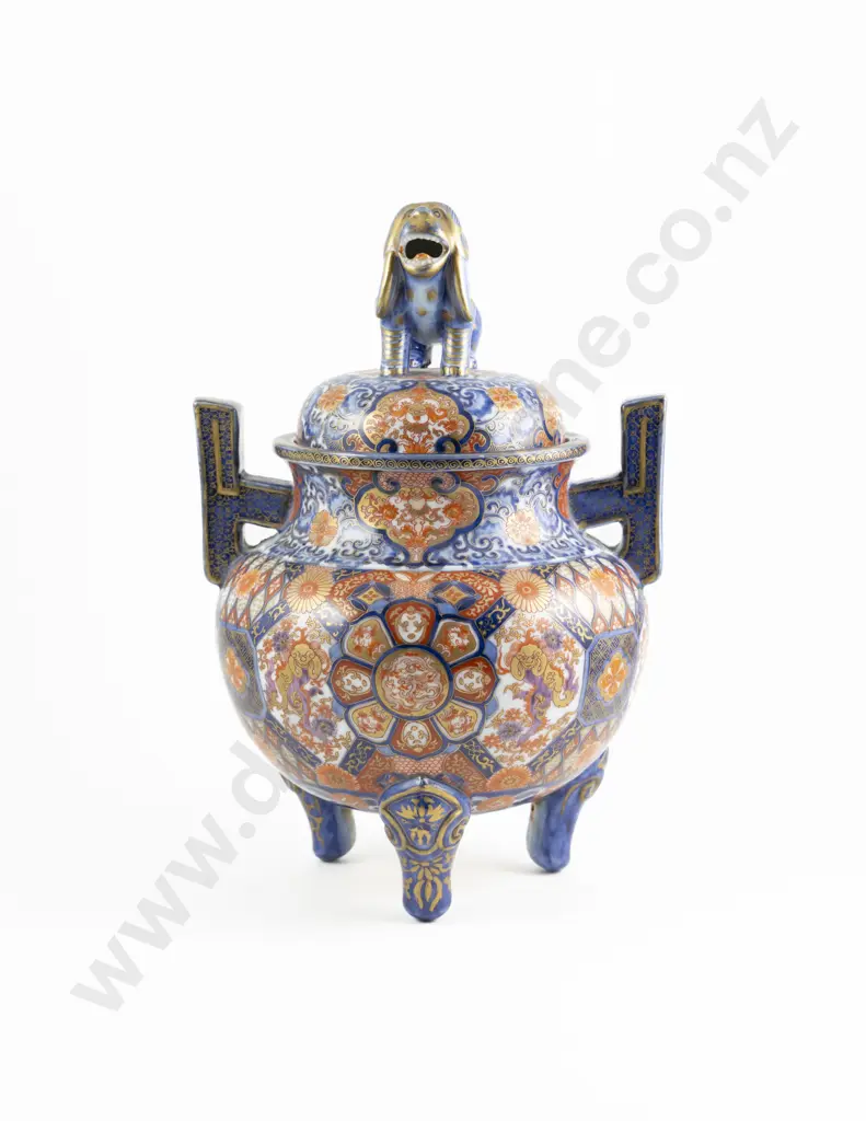 Large And Impressive Meiji Period Imari Lidded Censor Image 1++