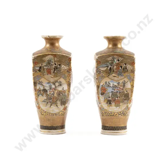 A Pair of Meiji Period Satsuma Vases