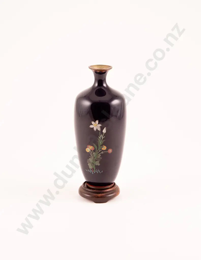 A Meiji Period Cloisonne Vase Image 1++