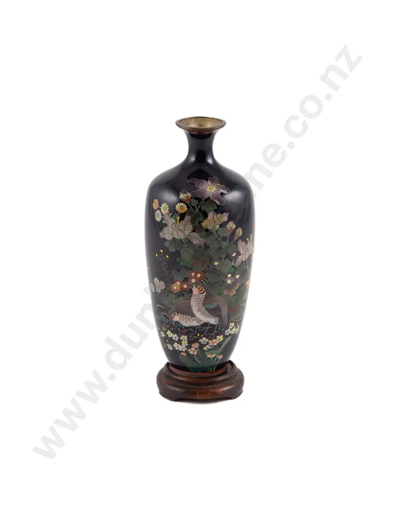 A Meiji Period Cloisonne Vase Image 1++