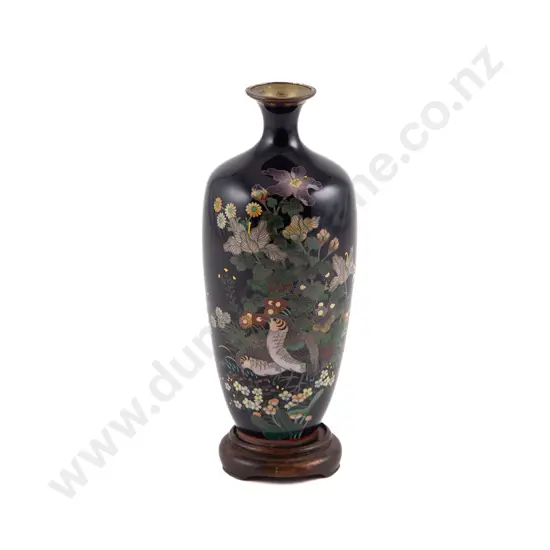 A Meiji Period Cloisonne Vase