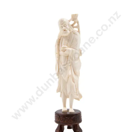 Chinese Ivory Carving Of Shao Lao