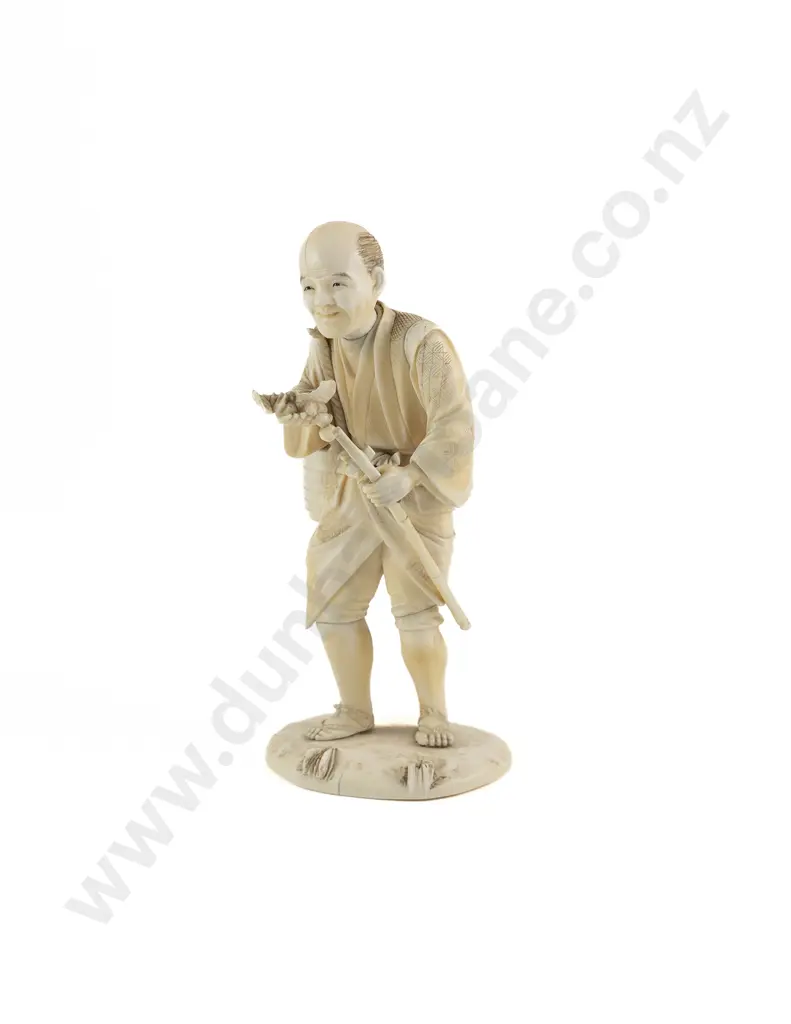 Japanese Ivory Meiji Period Figure Image 1++