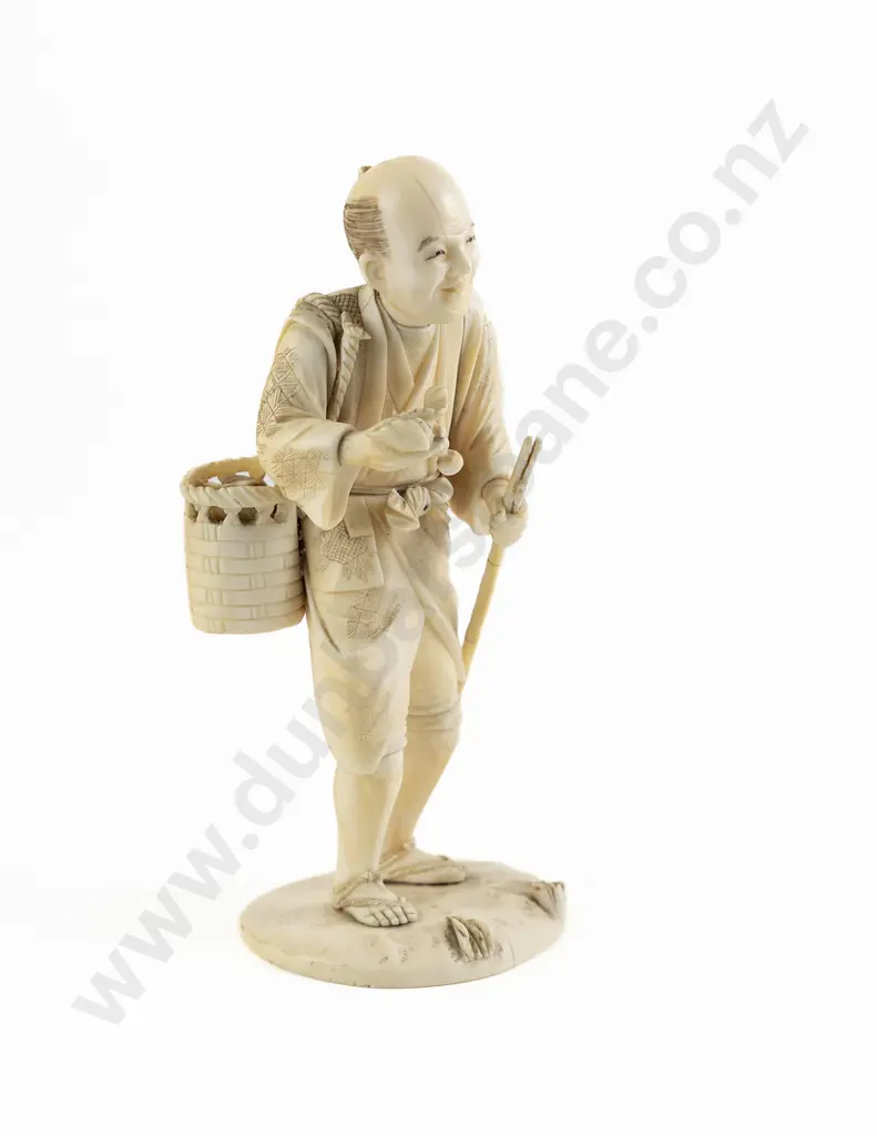 Japanese Ivory Meiji Period Figure Image 1++