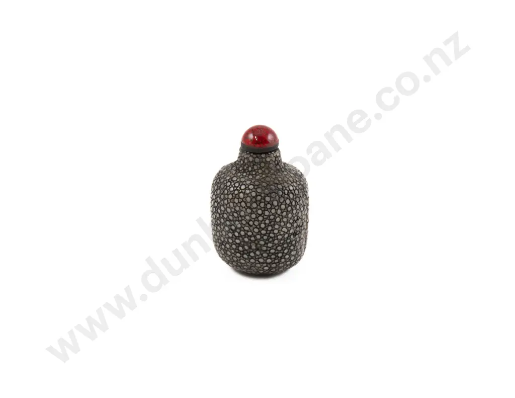 A Rare Chinese Shark Skin Snuff Bottle Image 1++