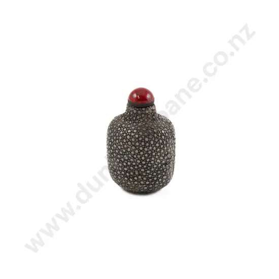 A Rare Chinese Shark Skin Snuff Bottle