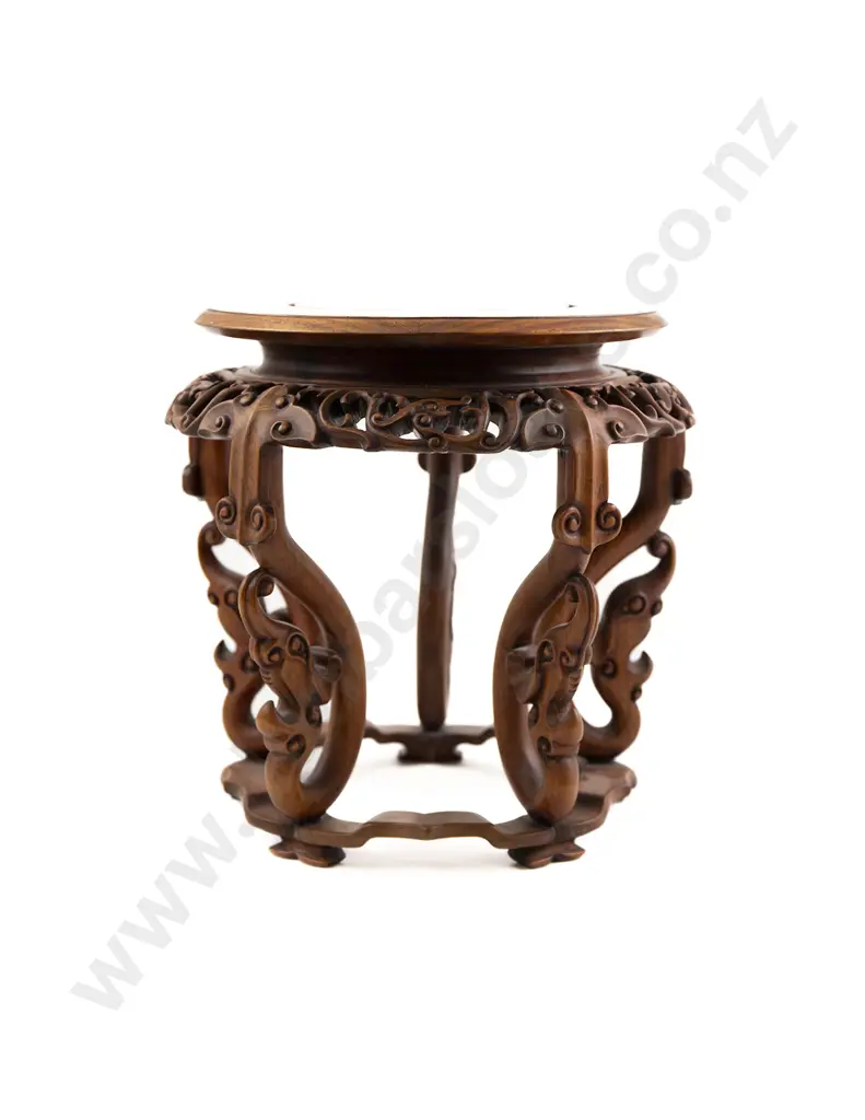 Chinese Rosewood Vase Stand Image 1++