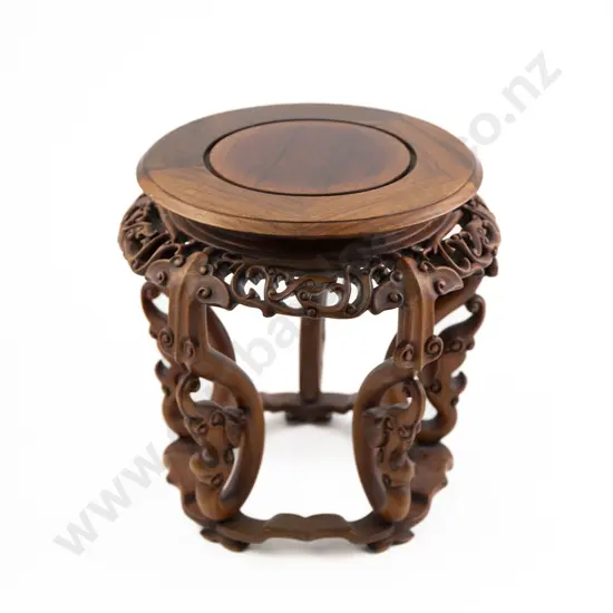 Chinese Rosewood Vase Stand