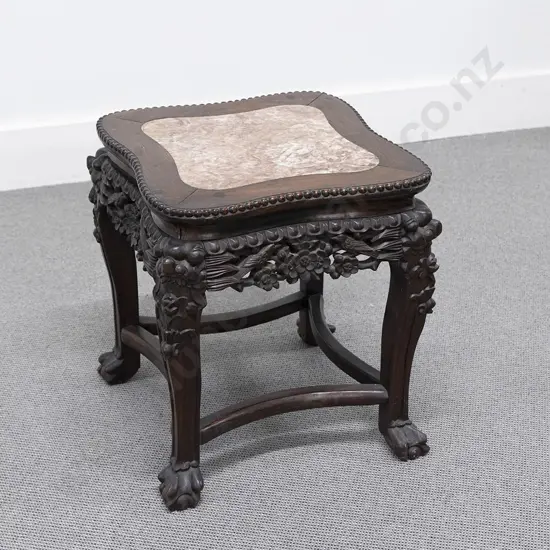 Chinese Rosewood Vase Stand