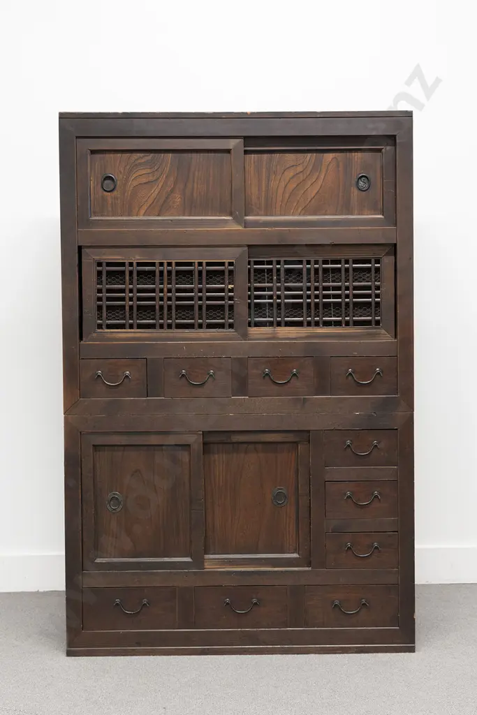 Japanese Late Meiji Period Mizuya-Dansu (Kitchen Chest) Image 1++