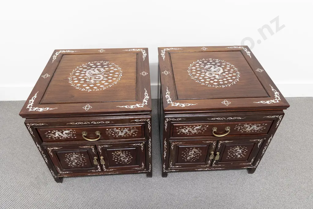 Pair of Chinese Rosewood Cabinets Image 1++