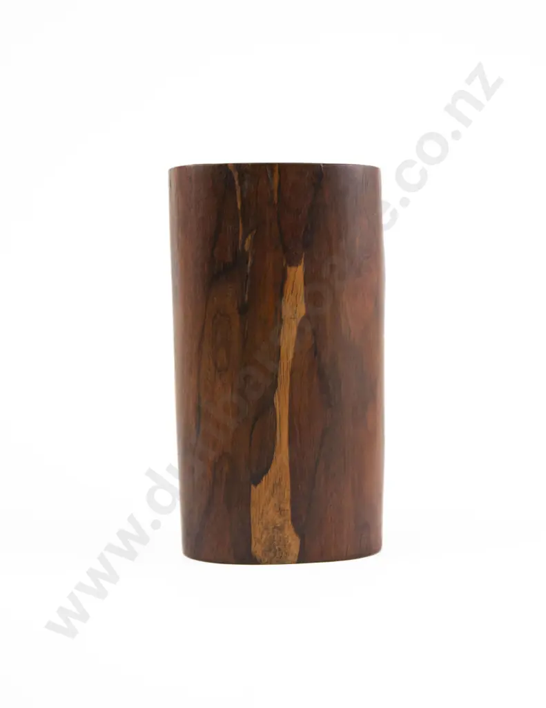 A 19th Century Chinese Rosewood Brush Pot Image 1++