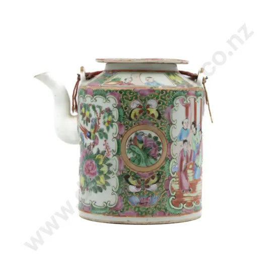 Chinese Canton Famile Rose Teapot