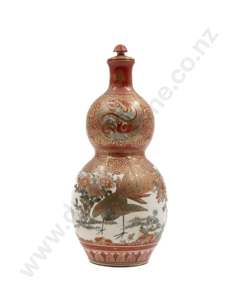 Japanese Meiji Period Bottle Vase Image 1++