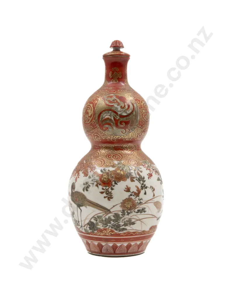 Japanese Meiji Period Bottle Vase Image 1++