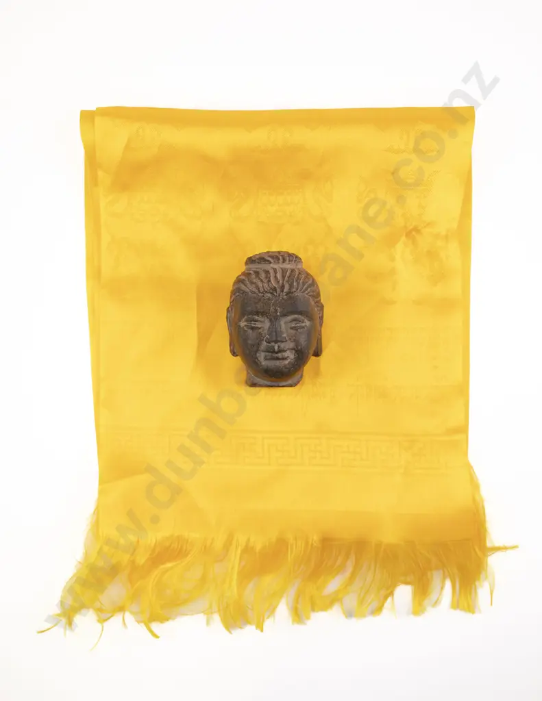 A Rare Indo-Parthia Period (First century Afghanistan) Stone Buddha Head Image 1++