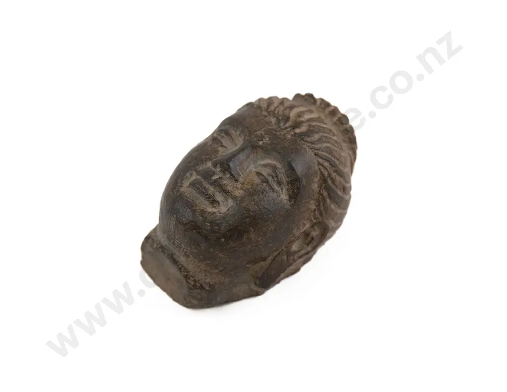 A Rare Indo-Parthia Period (First century Afghanistan) Stone Buddha Head Image 1++