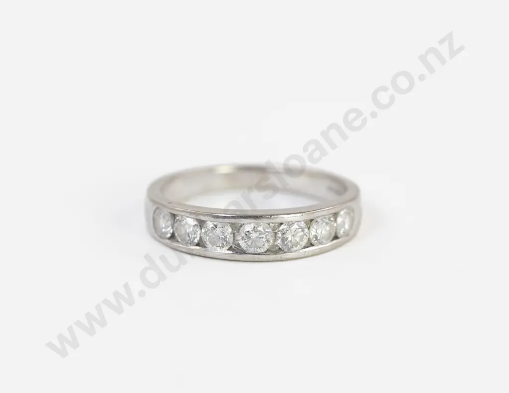 18ct White Gold Seven Stone Diamond Ring Image 1++