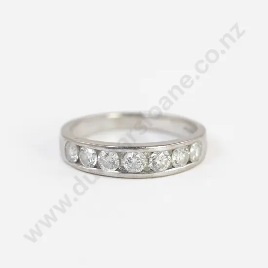 18ct White Gold Seven Stone Diamond Ring