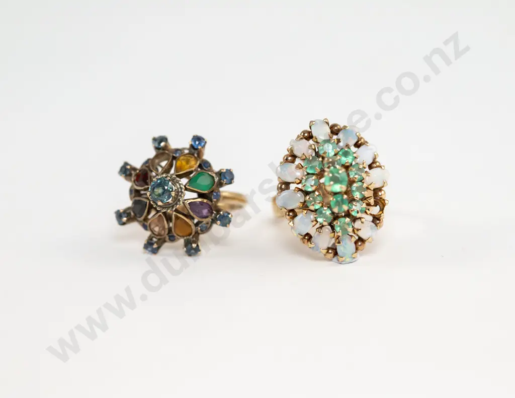 Two 9ct Princess Design Dress Rings Image 1++