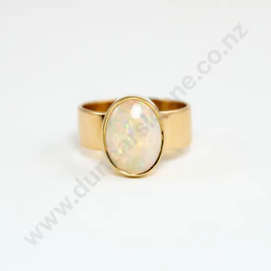 9ct Single Opal Dress Ring