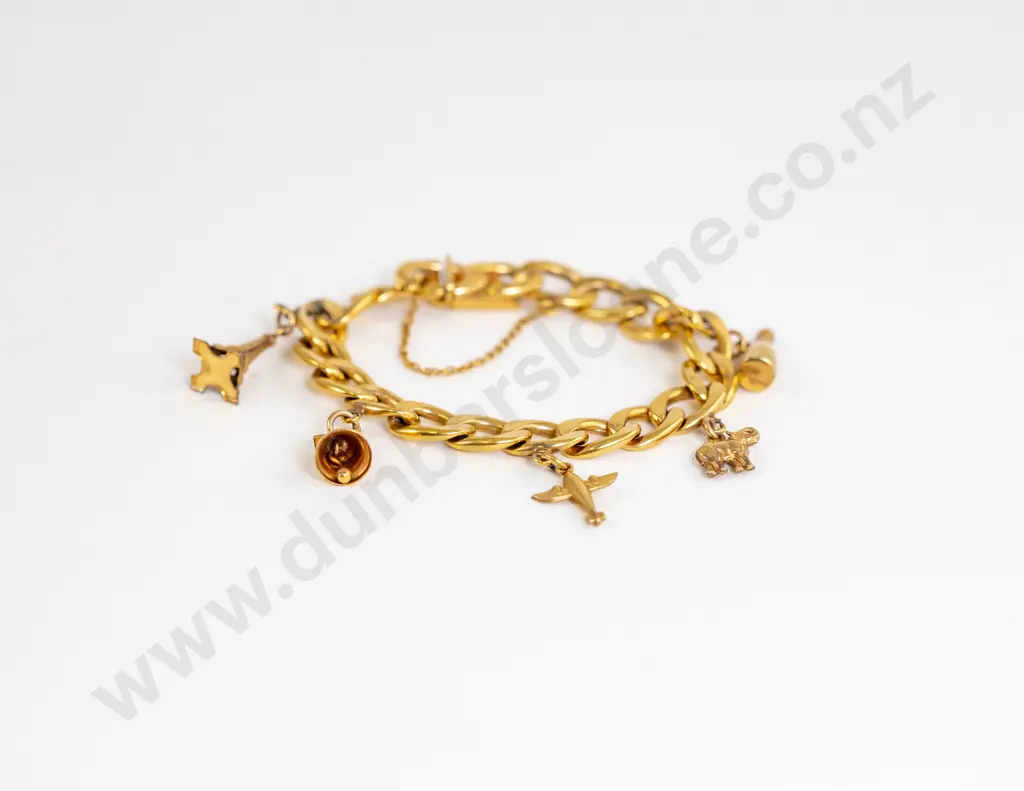 20ct Yellow Gold Charm Bracelet Image 1++
