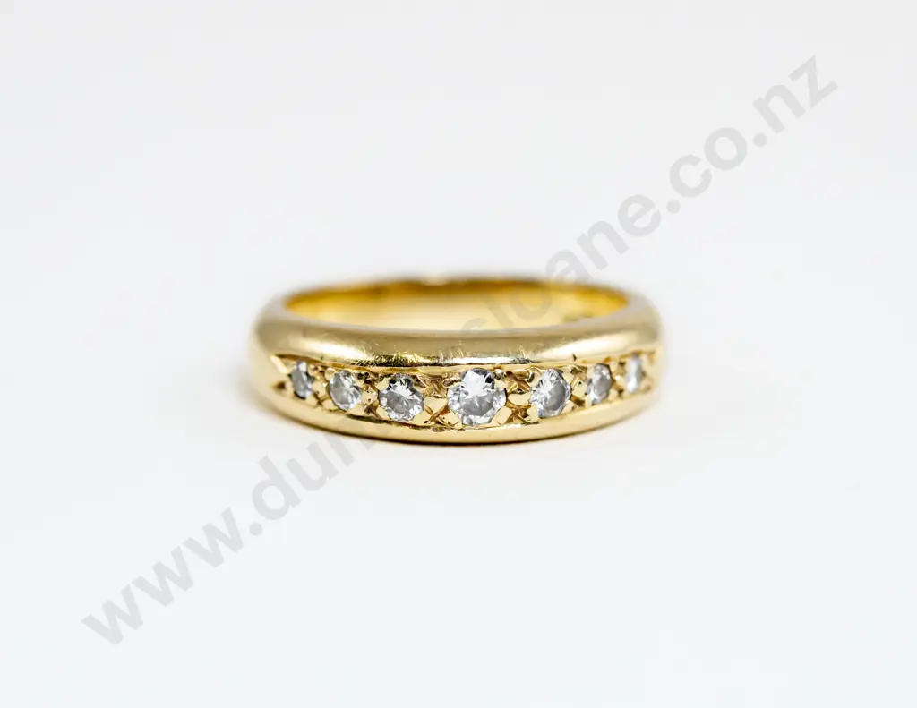 14ct Seven Stone Diamond Band Image 1++