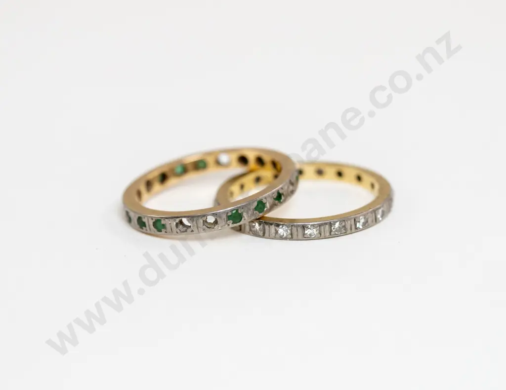 18ct 20Stone Diamond Eternity Band Image 1++